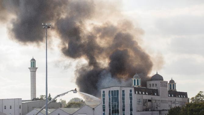 South London Mosque Ablaze
